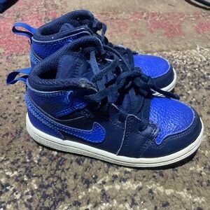 Nike Kids Air Jordan 1 hyper‎ royal blue black 8c